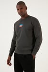 Levi's Pamuklu Regular Fit Bisiklet Yaka Erkek Sweat A2824-0007 ANTRASİT