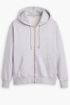 Levi's Pamuklu Regular Fit Kapüşonlu Fermuarlı Erkek Sweat A9265-0001 GRİ