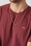 Levi's Pamuklu Regular Fit Logolu Bisiklet Yaka Erkek T Shirt 008BT-0002 BORDO