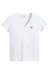 Levi's Pamuklu Regular Fit V Yaka Bayan T Shirt A3170-0010 BEYAZ