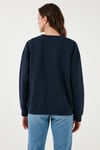 Levi's Pamuklu Relaxed Fit Bisiklet Yaka Bayan Sweat 001TY-0001 LACİVERT