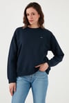 Levi's Pamuklu Relaxed Fit Bisiklet Yaka Bayan Sweat 001TY-0001 LACİVERT