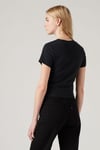 Levi's Pamuklu Slim Fit Bisiklet Yaka Logolu Crop Kadın T Shirt 005G4-0000 SİYAH