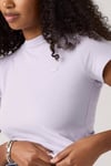 Levi's Pamuklu Slim Fit Logolu Bisiklet Yaka Kadın T Shirt 000KK-0017 LİLA