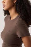 Levi's Pamuklu Slim Fit Logolu Bisiklet Yaka Bayan T Shirt 000KK-0015 KAHVE
