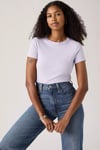 Levi's Pamuklu Slim Fit Logolu Bisiklet Yaka Kadın T Shirt 000KK-0017 LİLA