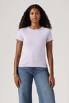 Levi's Pamuklu Slim Fit Logolu Bisiklet Yaka Kadın T Shirt 000KK-0017 LİLA