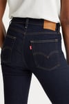 Levi's Pamuklu Yüksek Bel Düz Paça Straight Fit 724 Jeans Kadın Kot Pantolon 18883-0227 LACİVERT