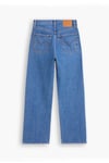 Levi's Ribcage Pamuklu Yüksek Bel Straight Fit Jeans Kadın Kot Pantolon A7743-0002 MAVİ