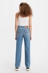 Levi's Ribcage Straight Fit Yüksek Bel Düz Paça Jeans Kadın Kot Pantolon 001TG-0001 MAVİ
