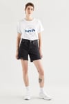 Levi's Yüksek Bel % 100 Pamuk Kot Bayan Short 85833-0016 SİYAH