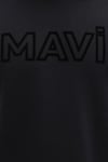 Logo Baskılı Pamuklu Regular Fit Şardonlu Kapüşonlu Erkek Sweat 0610941-900 SİYAH