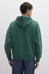 Logo Baskılı Şardonlu Oversize Fit Kapüşonlu Erkek Sweat 067149-71874 YEŞİL