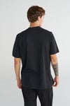 Logo Nakışlı % 100 Pamuk Regular Fit Bisiklet Yaka Erkek T Shirt 912263-2001 SİYAH