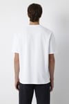 Logolu % 100 Pamuk Bisiklet Yaka Erkek T Shirt 0620156-620 BEYAZ