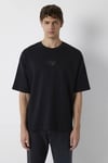Logolu % 100 Pamuk Bisiklet Yaka Erkek T Shirt 0613581-900 SİYAH