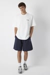 Logolu % 100 Pamuk Oversize Bisiklet Yaka Erkek T Shirt 0613676-70057 KIRIK BEYAZ