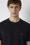 Logolu % 100 Pamuk Regular Fit Bisiklet Yaka Erkek T Shirt 0620179-900 SİYAH