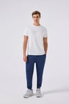 Logolu % 100 Pamuk Regular Fit Bisiklet Yaka Erkek T Shirt 6SM5017-OF BEYAZ