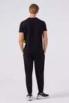 Logolu % 100 Pamuk Regular Fit Bisiklet Yaka Erkek T Shirt 6SM5017-BK SİYAH