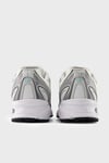 Logolu Bağcıklı Sneaker Unisex Ayakkabı U7402Y9 BEYAZ-GRİ