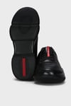Logolu Deri Sneaker Erkek Ayakkabı 111230301 SİYAH