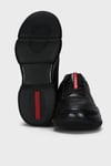 Logolu Deri Sneaker Erkek Ayakkabı 111230301 SİYAH