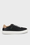 Logolu Deri Sneaker Erkek Ayakkabı 111230293 SİYAH