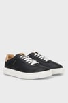 Logolu Deri Sneaker Erkek Ayakkabı 111230293 SİYAH