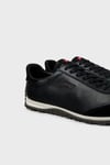 Logolu Deri Sneaker Erkek Ayakkabı K101097-002 Siyah