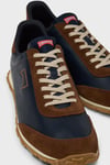 Logolu Deri Sneaker Erkek Ayakkabı K101097-008 LACİVERT