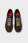 Logolu Deri Sneaker Erkek Ayakkabı K101097-008 LACİVERT