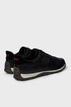 Logolu Deri Sneaker Erkek Ayakkabı K101097-002 Siyah