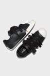 Logolu Deri Sneaker Kadın Ayakkabı A20655C 001 SİYAH-BEYAZ