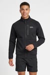 Logolu Dik Yaka Fermuarlı Polar Erkek Sweat 922593-2001 SİYAH