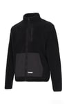 Logolu Dik Yaka Fermuarlı Polar Erkek Sweat 922591-2001 SİYAH