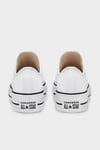 Logolu Hakiki Deri Platform Taban Sneaker Kadın Ayakkabı 561680C 102 BEYAZ