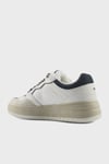 Logolu Kalın Taban Sneaker Kadın Ayakkabı LINA 5FX BEYAZ-LACİVERT