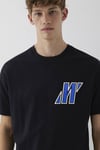 Logolu Loose Fit Bisiklet Yaka Erkek T Shirt 0620058-900 SİYAH