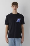 Logolu Loose Fit Bisiklet Yaka Erkek T Shirt 0620058-900 SİYAH