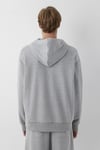 Logolu Loose Fit Kapüşonlu Erkek Sweat 0S10656-80018 GRİ MELANJ