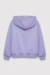 Logolu Loose Fit Kapüşonlu Kız Çocuk Sweat 7S10147-70557 MENEKŞE