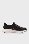 Logolu Memory Foam Sneaker Kadın Ayakkabı 150413 BKRG Siyah-Pembe Altın