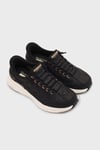 Logolu Memory Foam Sneaker Kadın Ayakkabı 150413 BKRG Siyah-Pembe Altın