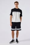 Logolu Modal Karışımlı Relaxed Fit Erkek T Shirt 6SM5034-BK SİYAH