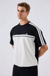 Logolu Modal Karışımlı Relaxed Fit Erkek T Shirt 6SM5034-BK SİYAH