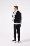 Logolu Pamuk Karışımlı Regular Fit Dik Yaka Fermuarlı Erkek Sweat 5SM1357-BK SİYAH