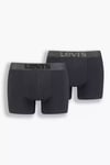 Logolu Pamuklu 2 Pack Erkek Boxer 37149-0629 SİYAH