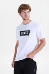 Logolu Pamuklu Bisiklet Yaka Erkek T Shirt A2823-0377 BEYAZ