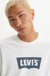 Logolu Pamuklu Bisiklet Yaka Erkek T Shirt 000RY-0003 BEYAZ